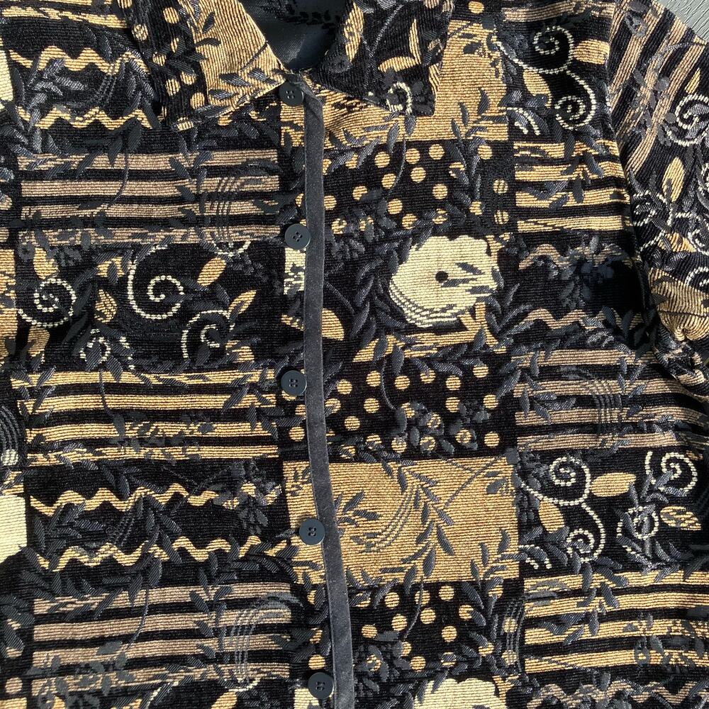 Bohemian Patchwork Reversible Thin Jacket, Boho C… - image 7